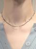 Harang Hr 53N_Blue Sapphire Labradorite Beads Necklace