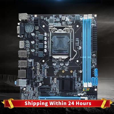 Carte mère H61 avec processeur LGA1155 I3/I5/I7 16 Go Micro-ATX Double Canal DDR3 1066/1333/1600 MHz pour Ordinateur de Bureau Carte Mère