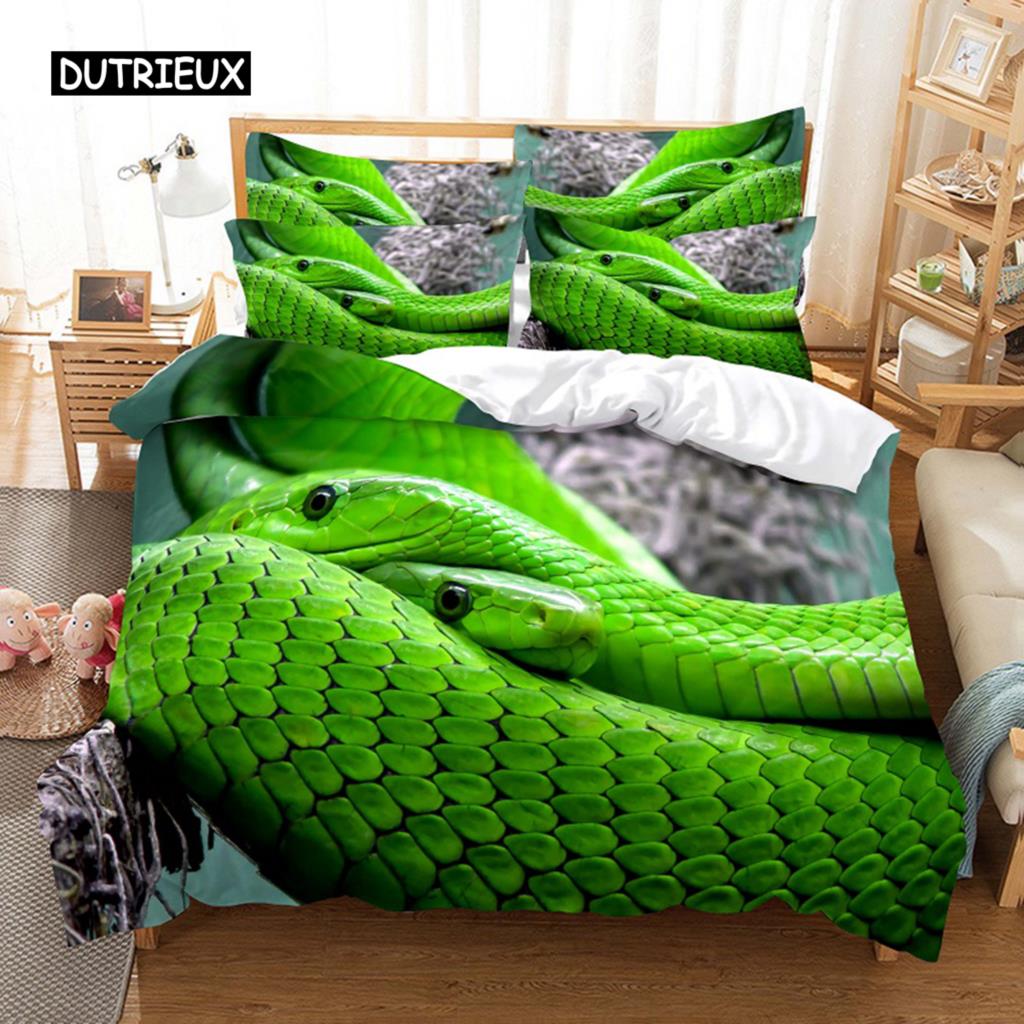 Ložní souprava Pavouk a zvířata Mikrovlákno 3D tisk Povlak na přikrývku Queen King Size Módní design Povlak na přikrývku s povlaky na polštáře