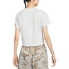 Nike Logo Print Crew Neck Short Sleeve T-Shirt Women Tops White FD2717-121