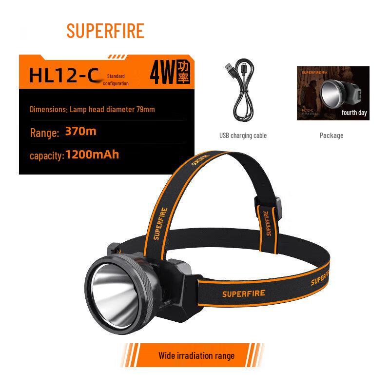 

SupFire HL12-C Rechargeable LED Headlamp