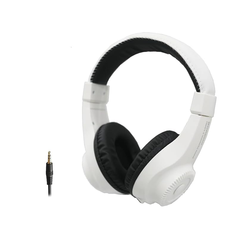 

[Headphones for electronic piano/keyboard] BOREHO BH-181 WH white lightweight Sound insulation closed type (Stereo mini 3.5mm compatible, Compatible