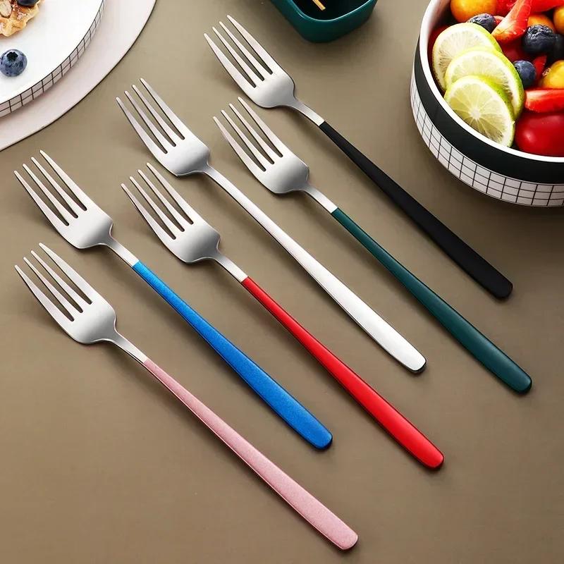 4pcs Tableware Set Portable Cutlery Dinner Stainless Steel Knife Fork Spoon Chopsticks Travel Flatware With Box Spoon Set