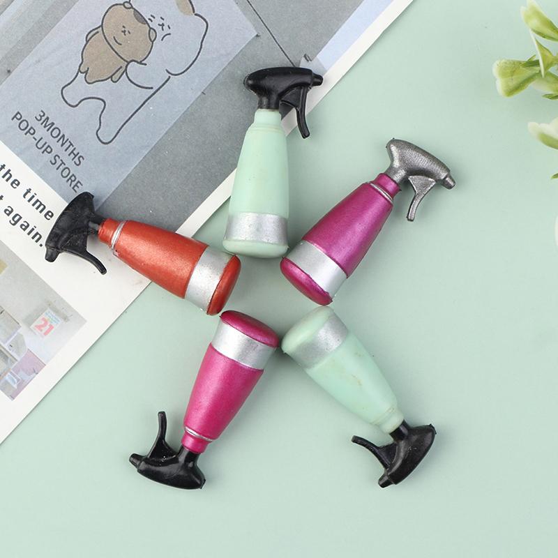 2Pcs 1:12 DollHouse Miniature Simulation Watering Can Model DIY Home Gardening Accessories