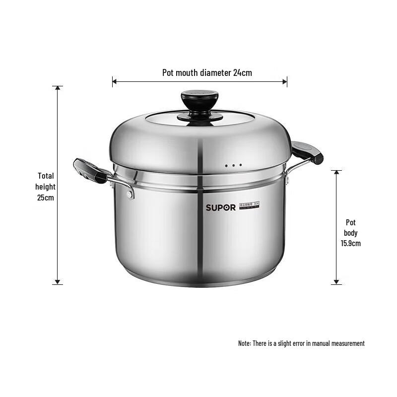 Supor 24cm 304 Stainless Steel Multi-Purpose Steamer Pot
