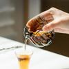 Japanischer Stil Lotus Kleine Kapazität Glas Fair Cup Hitzebeständig Gehämmert Zuhause Kung Fu Chahai Kreative Transparente Teetasse Neu
