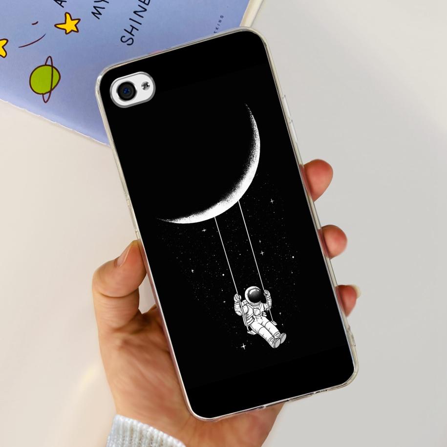 For Apple iPhone 4 Case Popular Flower Astronaut Clear Funda Soft Silicone Cover For iPhone 4s 4 S Bumper for iPhone4 Coque Capa
