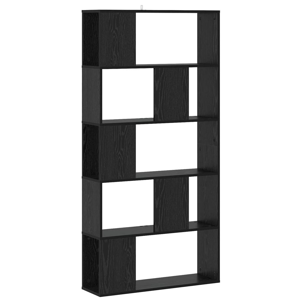 Bookshelf Black Oak Effect 80.5 x 23.5 x 162.5 cm PB