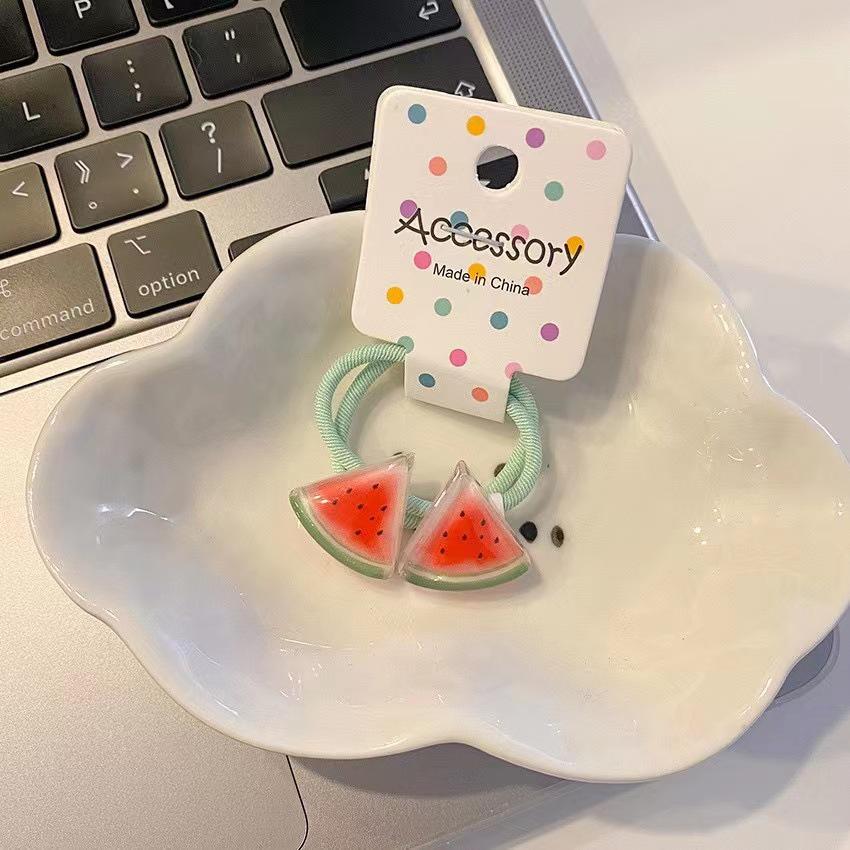 Fruit-Themed Mini Hair Ties for Little Girls – High Elasticity Rubber Bands