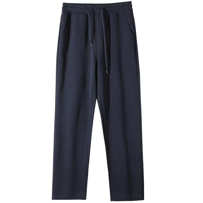 

Men s Spring/Fall Oversized Athletic Pants - Loose-Fit Casual Straight-Leg Solid Color Trousers 4XL