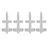 6" Stainless Steel Dock Cleat, Boat Yacht Mooring Rope Tie Down Anchor Cleat, High Strength for Marine Docks, Easy Installation