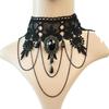 Tassel Pearl Vintage Neck Black Lace Necklace Halloween Accessories
