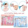 6/8/10 teile/satz Neugeborenen Kamm Pinsel Nagel Haar Gesundheit Pflege Kit Sicherheit Werkzeug Baby Pflege set Liefert