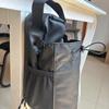 Magnetische Gym Sling Bag Schwarz Groß Oxford-Gewebe Reißverschluss Verstellbarer Riemen für Fitnessstudio Sport Reisen