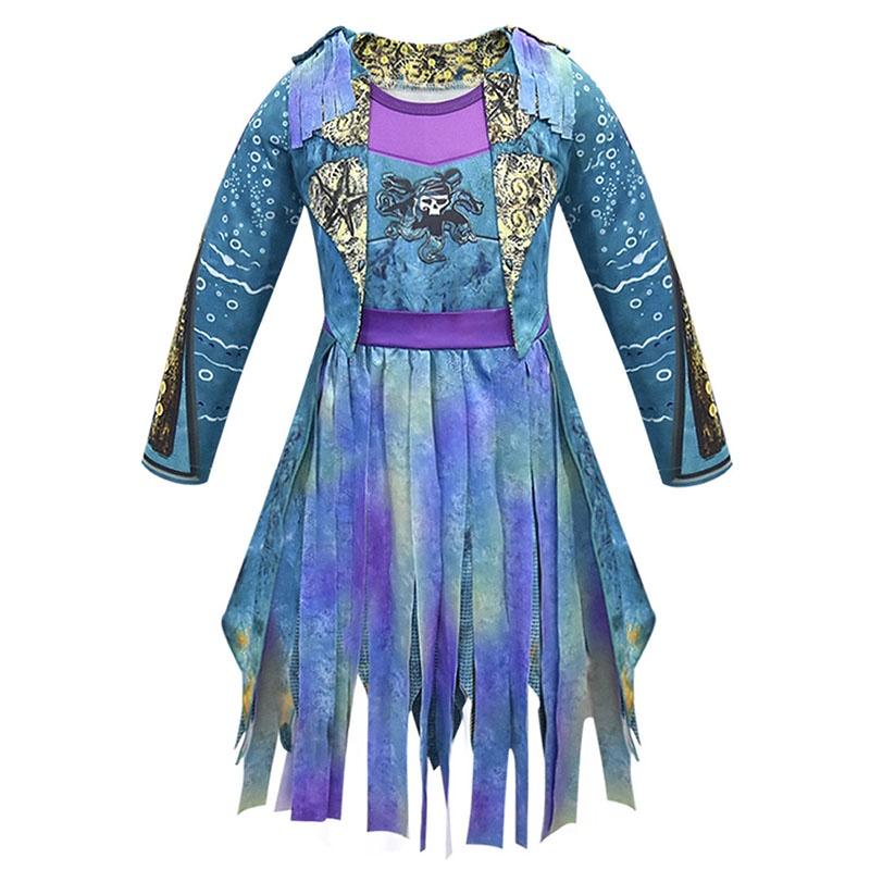 Incantevole Costume di Uma da Descendants 3 per Bambine con Tessuto Morbido e Traspirante
