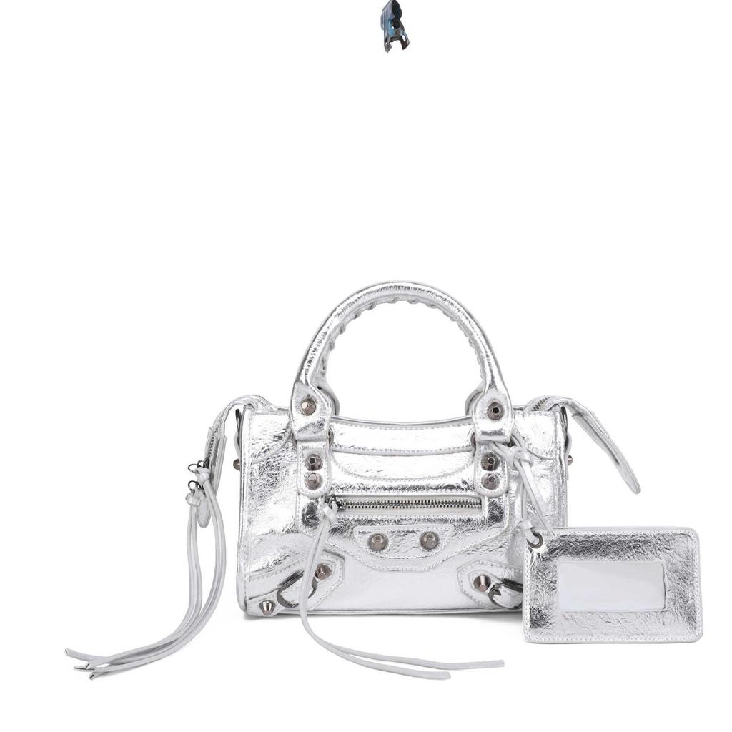 Women's Mini Crossbody Tassel Bag - Medium/Small Size, Motorcycle Style