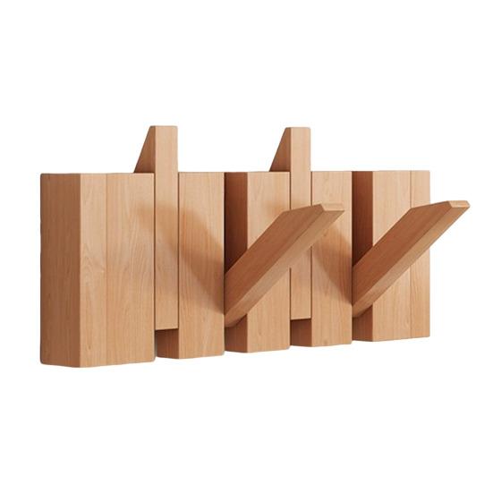 Yousheng Piano Style Coat Hook Wall-Mounted Wooden Clothes Hook Rustic Towel Hanger with Multiple Hooks for Coats Hats Scarves Keys Entryway Hallway