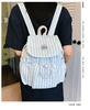 Schoolbag1011 autumn high-value striped backpack female college student commuting leisure small schoolbag outdoor small fresh backpack