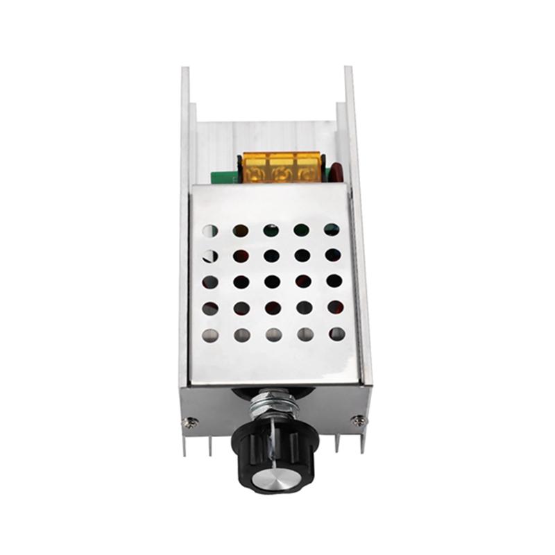 A96I-AC 220V 6000W SCR Voltage Regulator Controller Electronic Dimmer Thermostat Speed Regulation Mold With Case