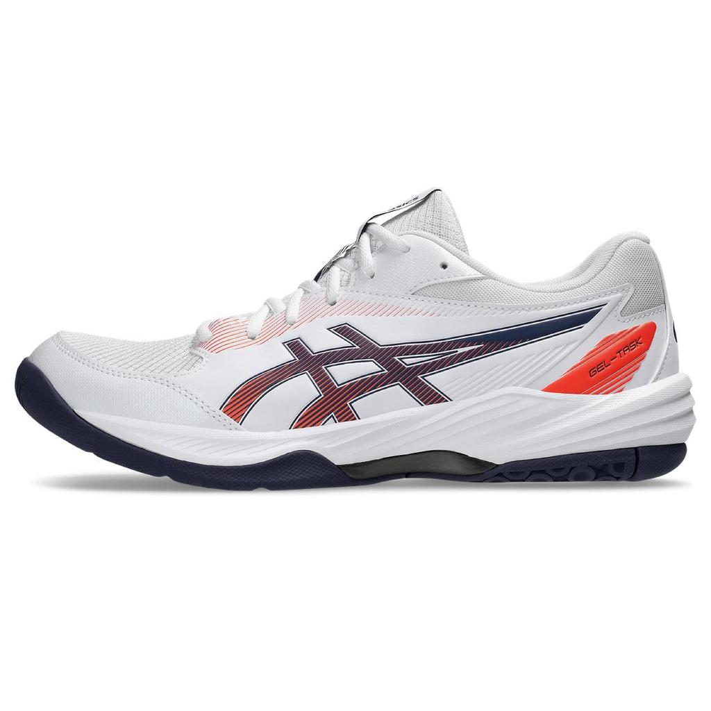 ASICS 4 Indoor Sports Size 101 2E GEL-TASK Shoes, 1071A103, Men's, (White/Indigo Fog), 27.0 cm,