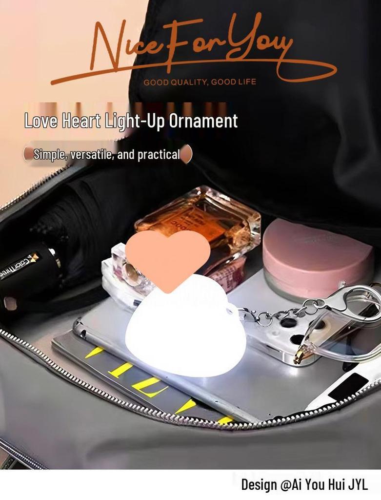 3D Touch LED Keychain Light - Cute, Creative Ornament Gift for Bedroom