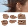 3 Pairs Silicone Ear Model Soft Flexible Simulation Human Ear Model for Piercing Practice Jewelry Display