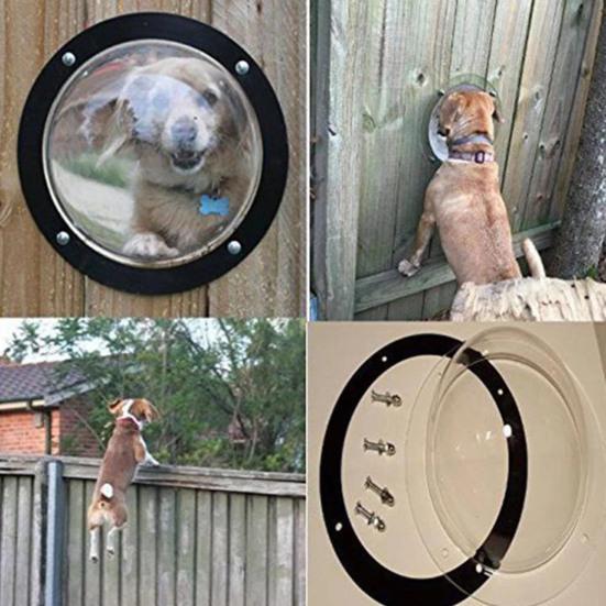 Durable Acrylic Fence Window Upgrade Pet's View Transparent Wide Application Pet Fence Window Dogs Accessories