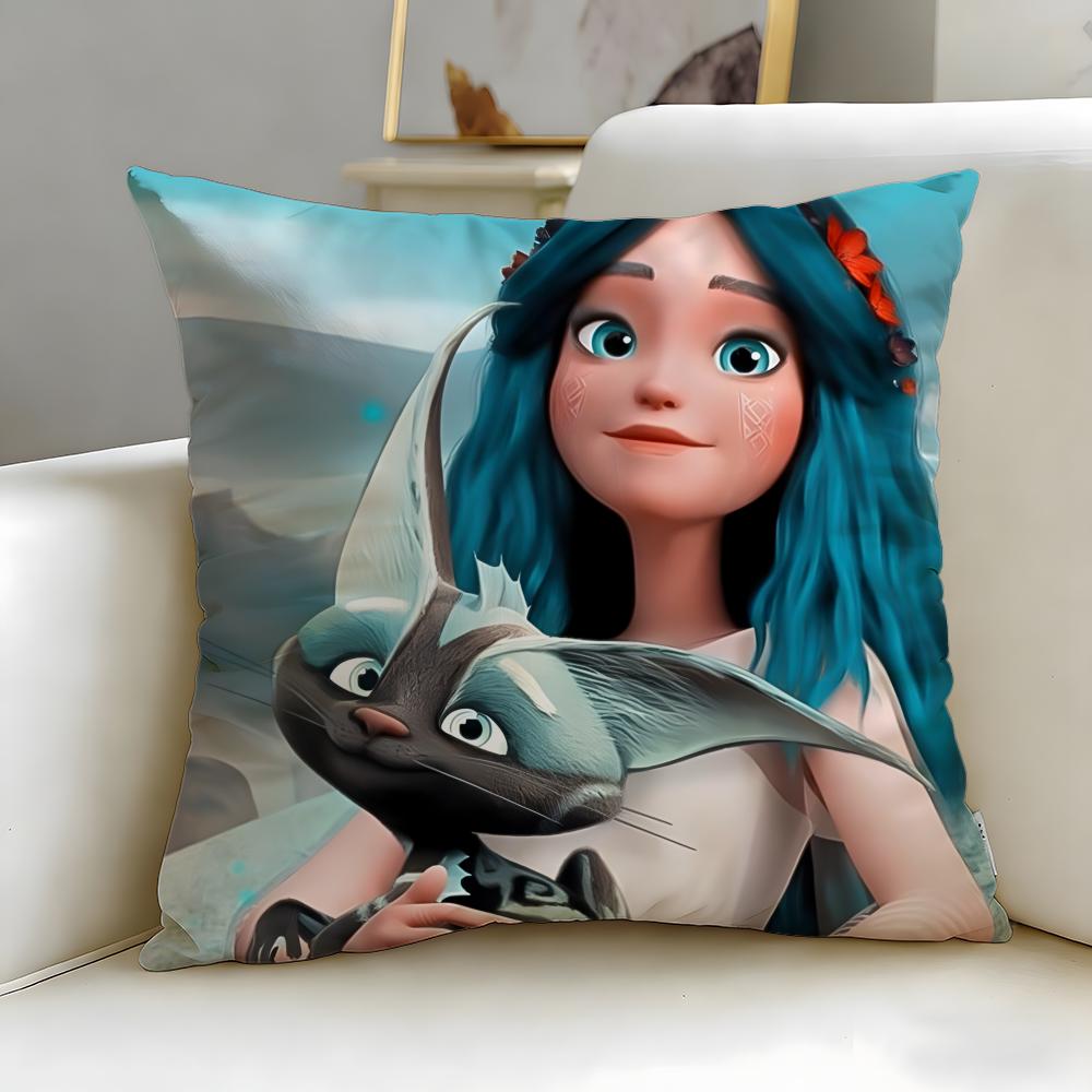 Animated Mavka The Forest Song Cushion Cover Soft EasyWash Pillow Case Versatile for Couch Bed Travel and Office