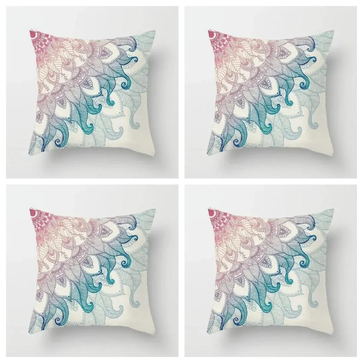 

- Домашний декор Наволочка в стиле бохо Спальня Гостиная Чехол на подушку для дивана x x дюймов 30x30cm бежевый