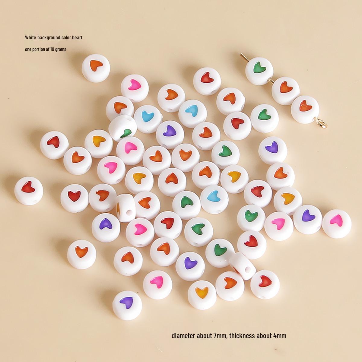 Разноцветные бусины Сердце Цветок DIY Ювелирные изделия и Аксессуары для брелоков