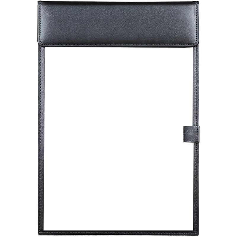 Accuprints Soft Premium Leather Clipboard Document Holder, Business Meeting Magnetic Writing Examboard Pad With Pen Hold