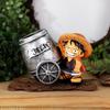 Japanese-Style Luffy Resin Pencil Holder - Cartoon Student Gift & Office Desk Ornament