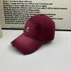 Love Embroidery Ripped Baseball Cap Women's Wide Brim Showing Face Small Versatile Cap Soft Top Big Head Circumference Deep Top Hat
