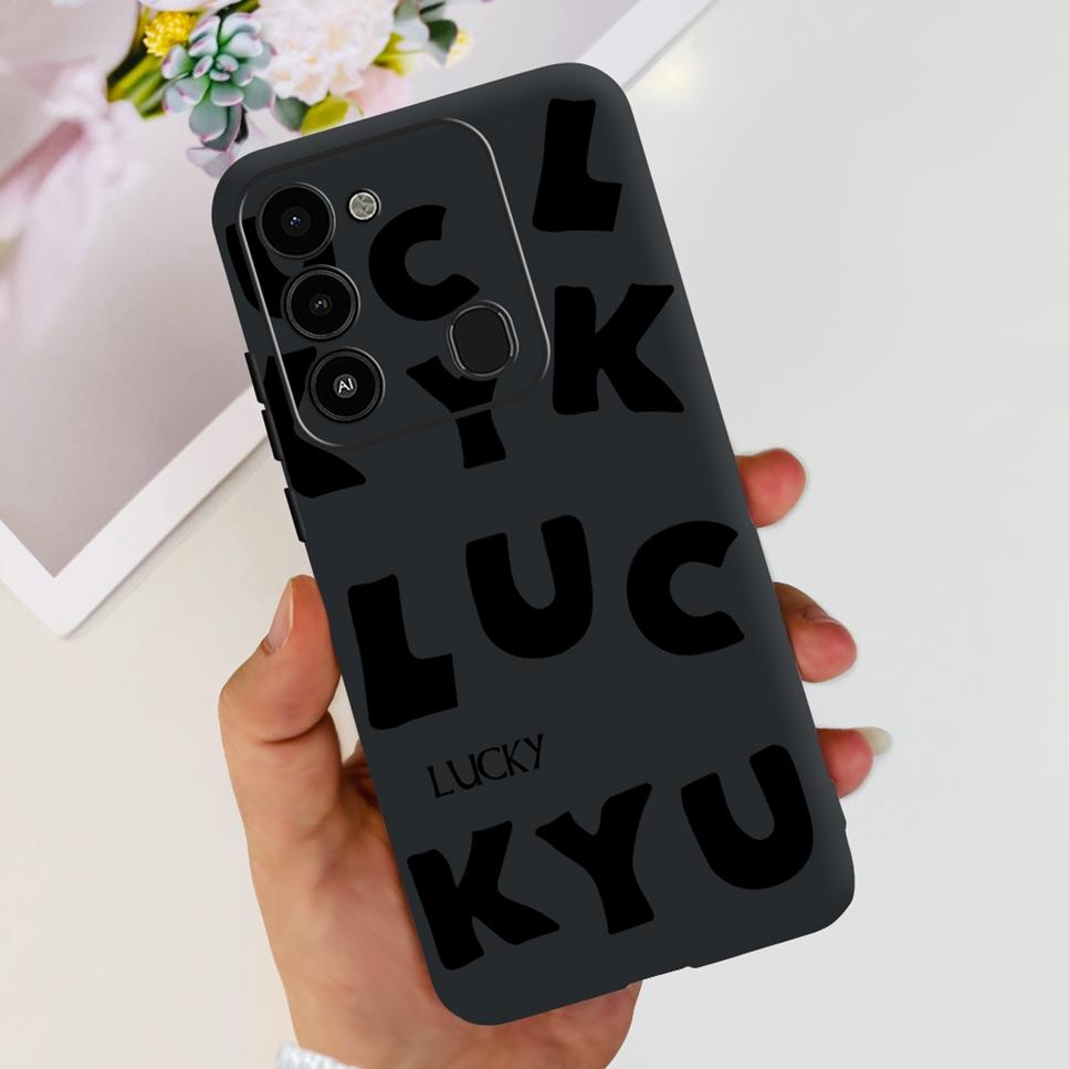 For Tecno Spark GO 2022 Case KG5 Soft Silicone Cute Cat Phone Cover For Tecno SparkGO 2022 6.52" Luxury Love Flower Cases Funda