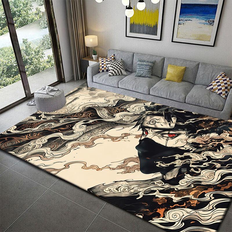 

Naruto Stylish Print Area Rug Soft Non-Slip Durable Mat for Living Room Decor 60x90cm