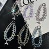 Mermaid Rhinestone Double Chain Phone Charm & Handbag Keyring