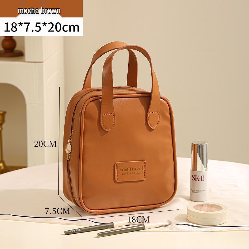 Tragbare Muschel-Kosmetik- und Toilettenartikel-Tasche - Große Kapazität für Reise- und Hautpflege-Aufbewahrung