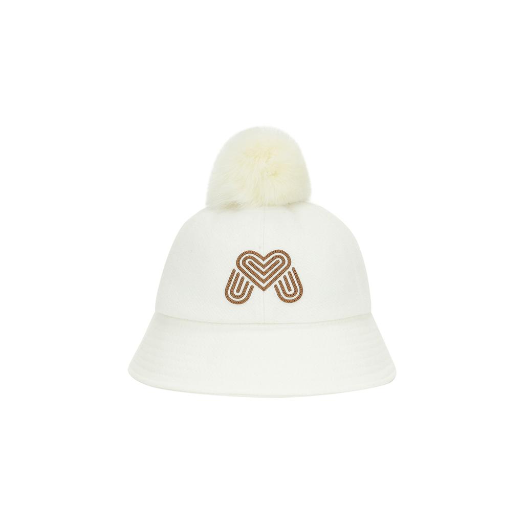 MARTINE GOLF Wool Symbol Bucket Hat_Off-White