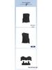 Detachable Black Nylon Floor Mats, Dirt-Resistant, Fit Toyota Prado 2014-2016.