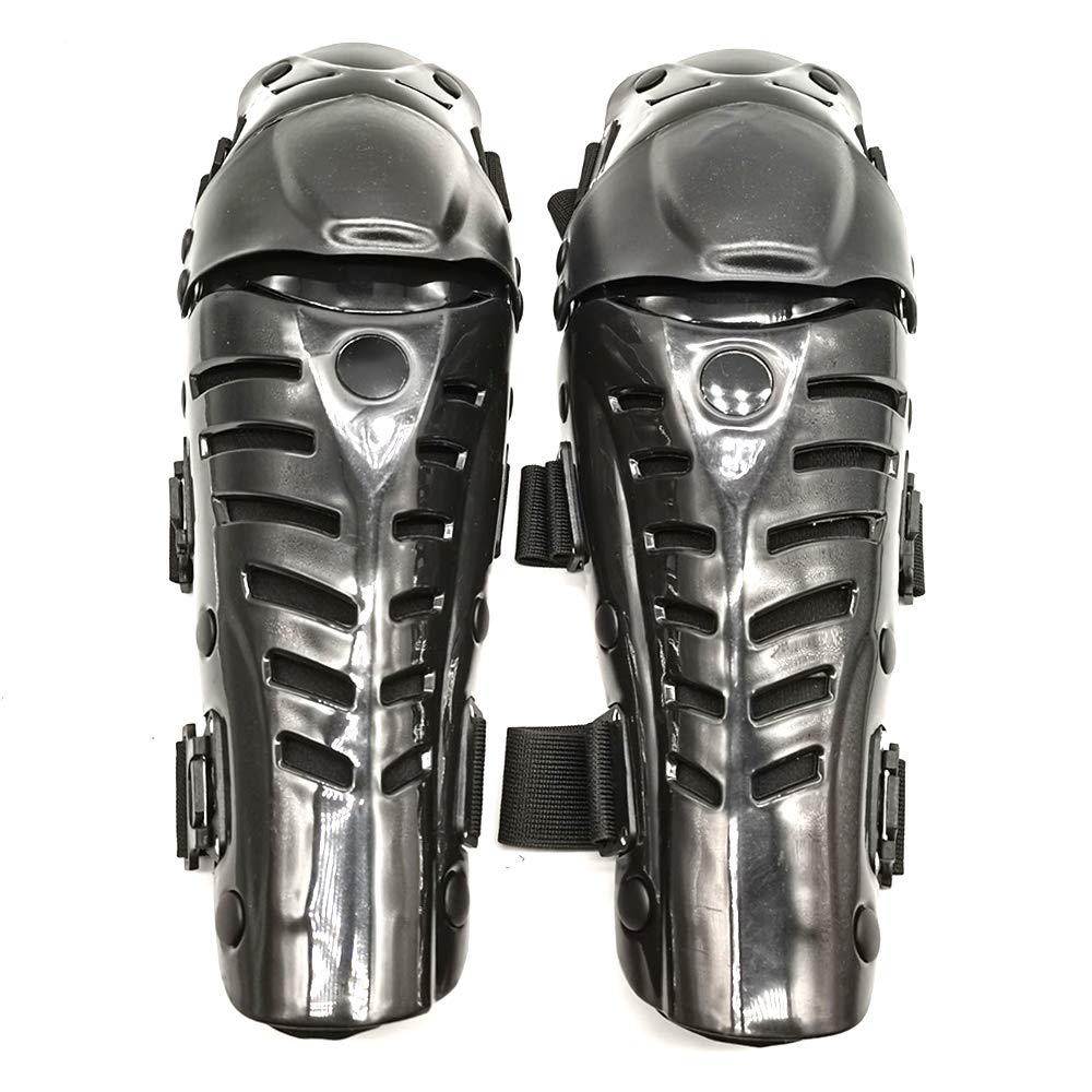 ZSADZS Motorcycle Knee and Shin Impact Set of 1 Protectors, Resistant, (Black)