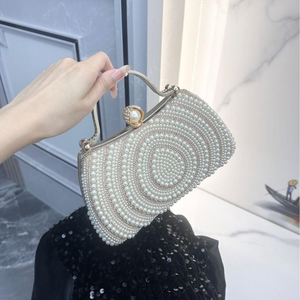 Diamond Tote Pearl Dinner Bag Shoulder Crossbody Bag Clutch Bag Wallet