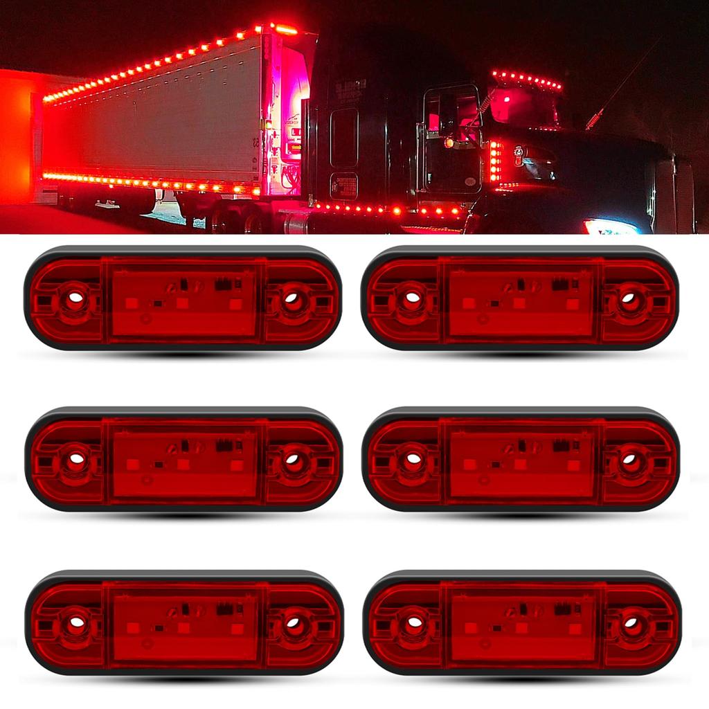 LED Side Marker Light 3-LED Truck Position Lamp 12V 24V