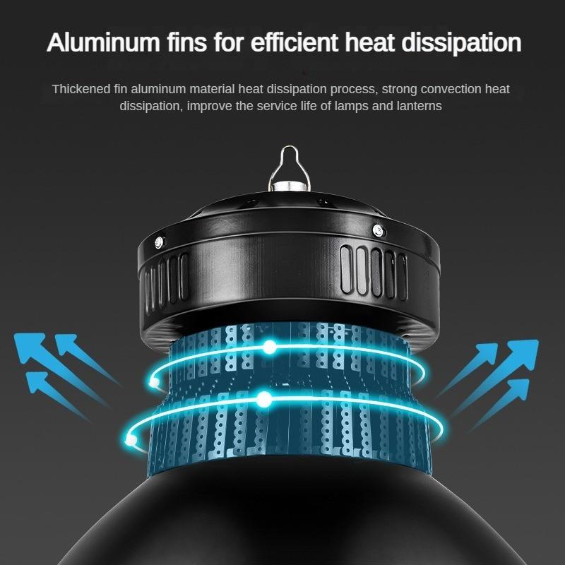 220V Workshop Lighting Lamp Industrial Pendant Light High Brightness Energy-saving Waterproof LED Industrial Mining Light