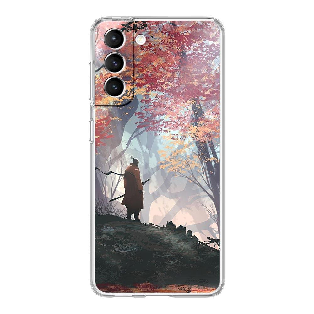 Japanese Bushido Samurai Clear Silicone Phone Case For Samsung Galaxy S23 S22 5G S20 Ultra S21 FE 5G S10E S9 S8 S10 Plus Cover