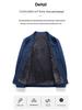 Pierre Cardin Men's Executive Plus Velvet Lapel Jacket - 2025 Autumn/Winter Mid-Aged Dad Suit Collar Outerwear