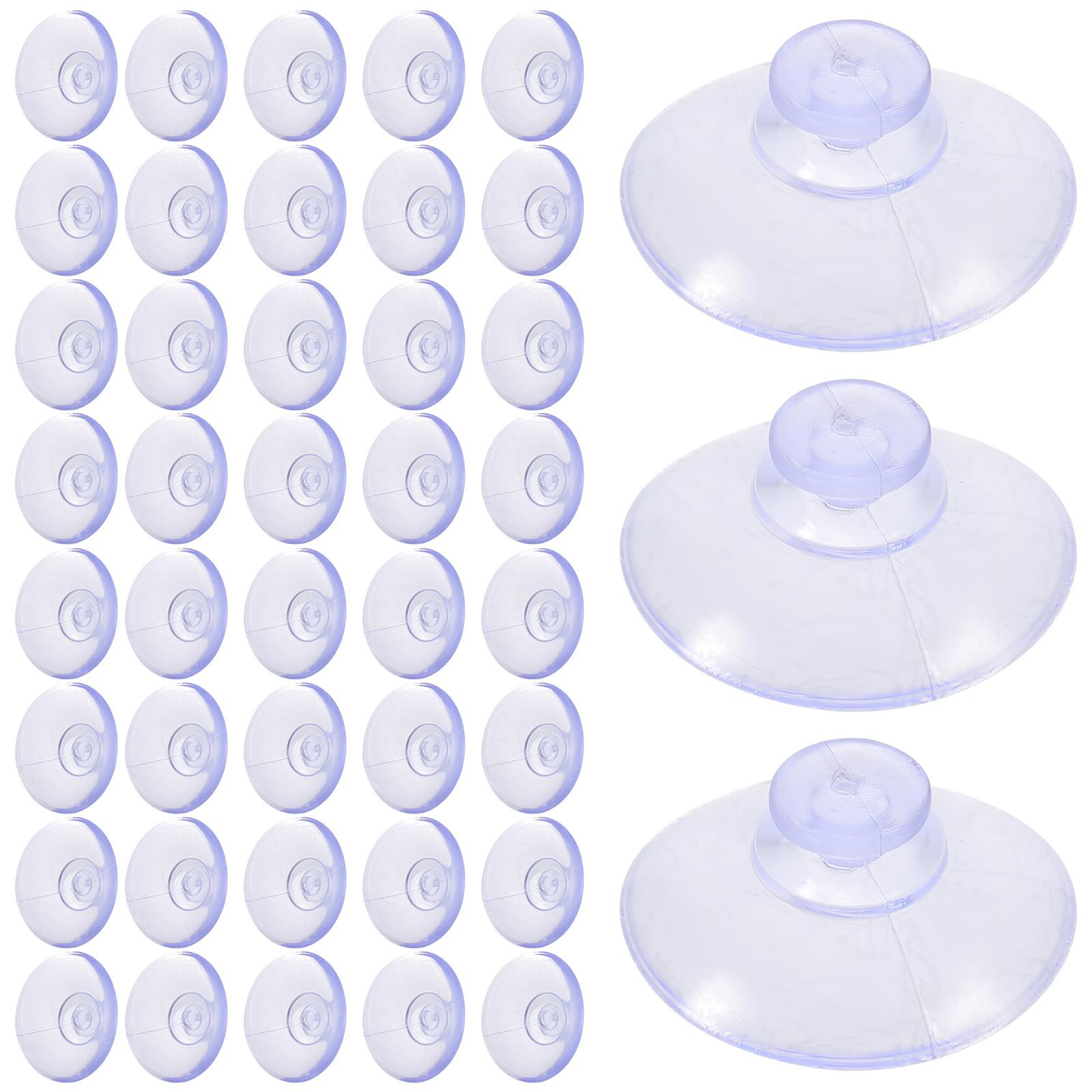 

100 шт. 2 см Крючки на присосках Мини-крючки на присосках Многоразовые Присоски для стекла ПВХ Вешалки для кухни Ванной комнаты Домашнего декора 2.00X2.00X0.70CM