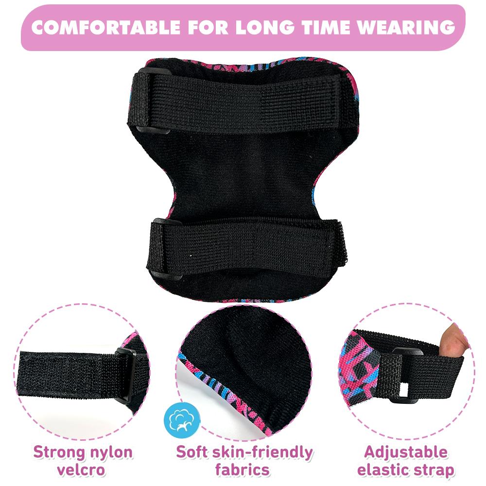 6 In 1 Kids Knee And Elbow Pads With Wrist Guards 3 In 1 Protective Gear Set For Skateboarding Cycling Bmx Bike Scooter Skating