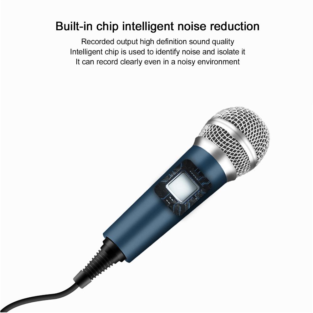3.5mm Jack Dynamic Karaoke Microphone Plug and Play Karaoke Microphone Singing