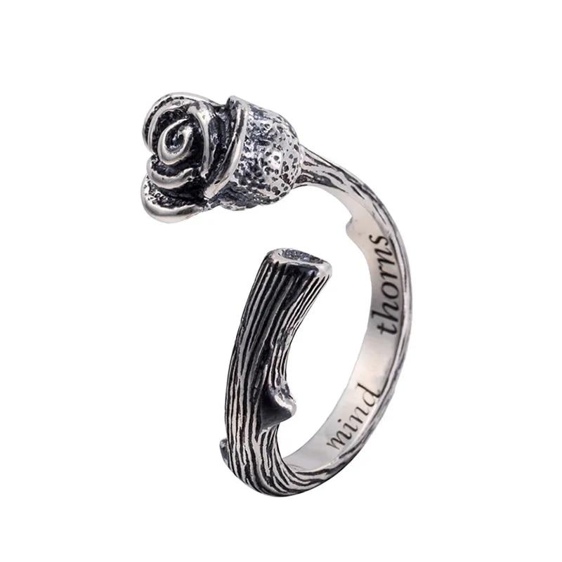 Anillo Retro Punk para hombre, esqueleto de demonio, Hip Hop, Rock, locomotora, aleación de acero de titanio, anillo de Color plata antigua, joyería para mujer