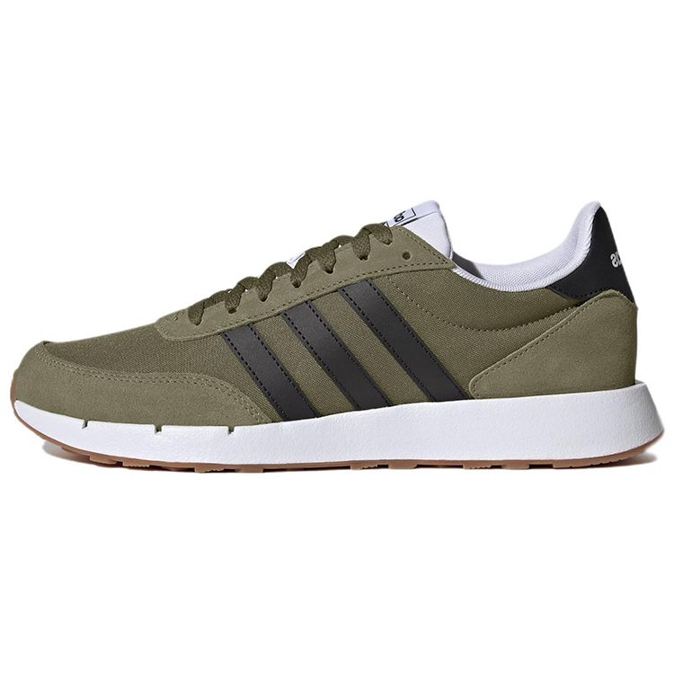 Adidas Neo Run 60s 2.0 Comfortable Fabric Slip-Resistant Durable Low-Top Casual Running Shoes Men Sneakers Green Black GY3703